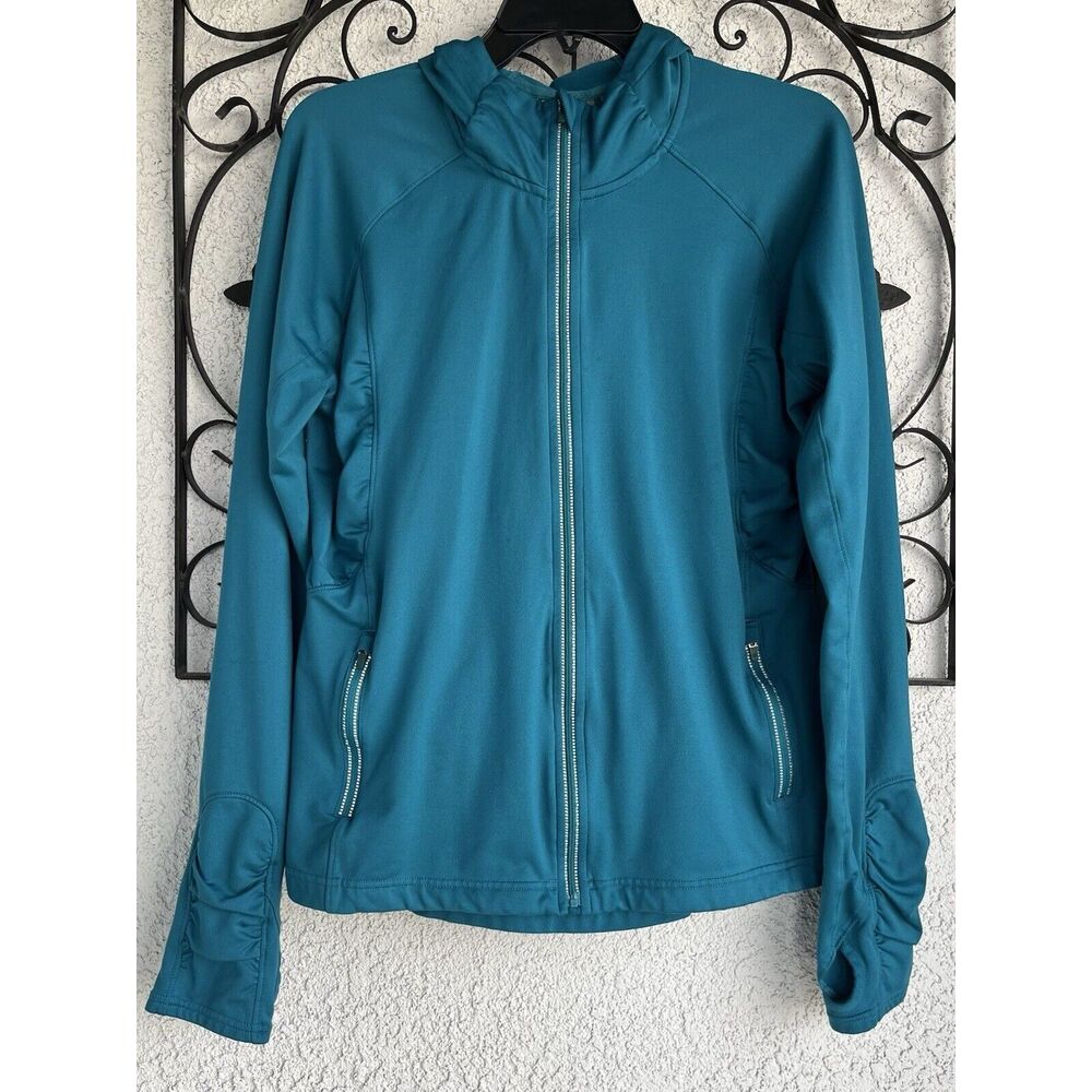 Athleta Half Mile Full Zip Jacket - Size Large - Teal